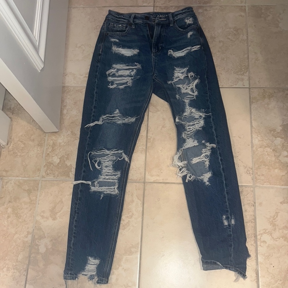 American Eagle ripped jeans